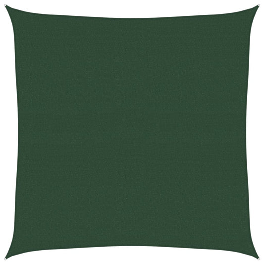 vidaXL Sunshade Sail 160 g/m² Dark Green 4x4 m HDPE