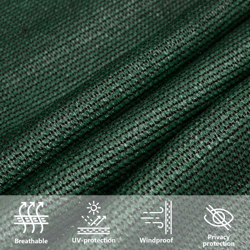 vidaXL Sunshade Sail 160 g/m² Trapezium Dark Green 4/5x3 m HDPE