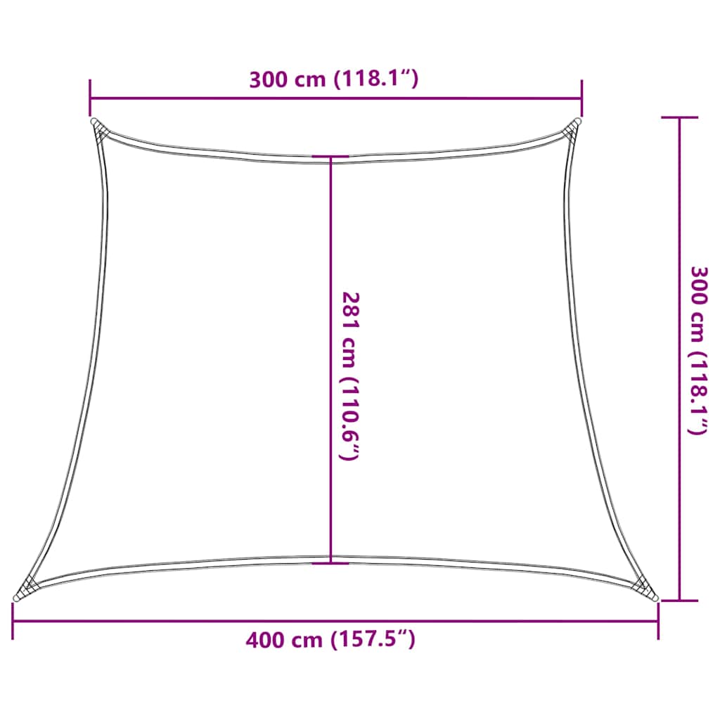 vidaXL Sunshade Sail 160 g/m² Trapezium Blue 3/4x3 m HDPE