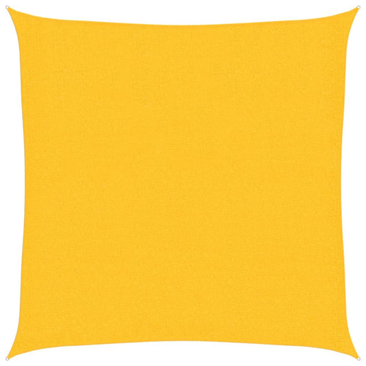 311548 vidaXL Sunshade Sail 160 g/m² Yellow 2,5x2,5 m HDPE
