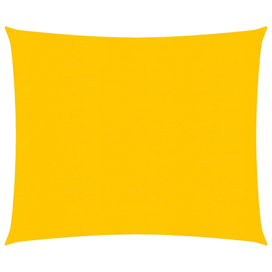 vidaXL Sunshade Sail 160 g/m² Square Yellow 5x5 m HDPE