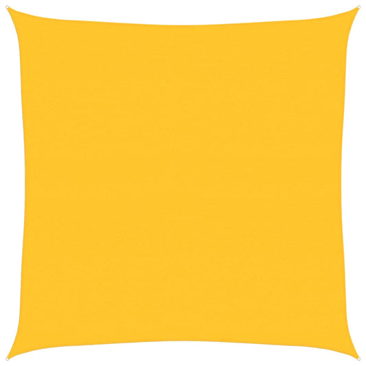 vidaXL Sunshade Sail 160 g/m² Square Yellow 7x7 m HDPE