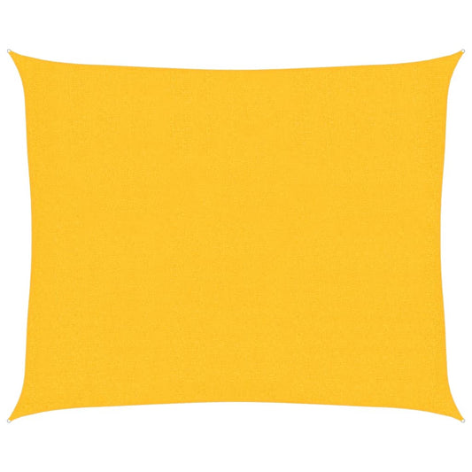 311562 vidaXL Sunshade Sail 160 g/m² Yellow 2,5x3 m HDPE