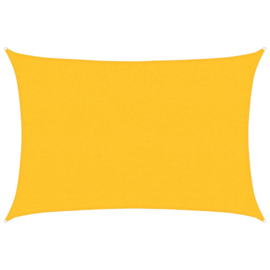 311564 vidaXL Sunshade Sail 160 g/m² Yellow 2,5x4 m HDPE