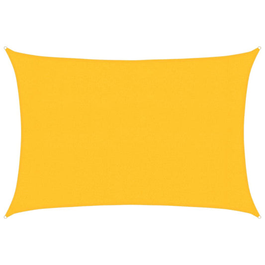 vidaXL Sunshade Sail 160 g/m² Yellow 3x4.5 m HDPE