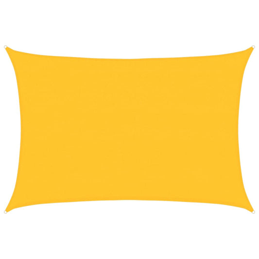 vidaXL Sunshade Sail 160 g/m² Rectangular Yellow 4x5 m HDPE