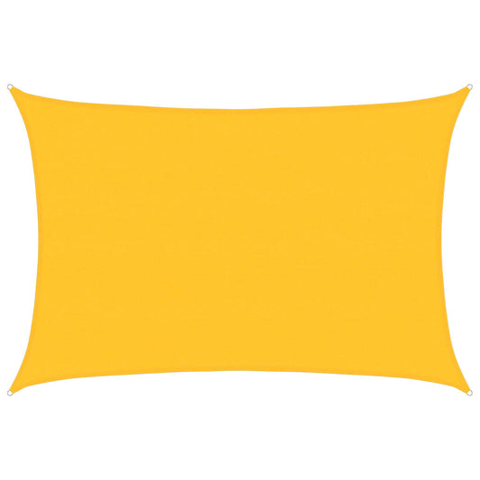 vidaXL Sunshade Sail 160 g/m² Rectangular Yellow 5x6 m HDPE