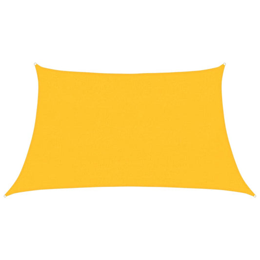 vidaXL Sunshade Sail 160 g/m² Yellow 3/4x2 m HDPE