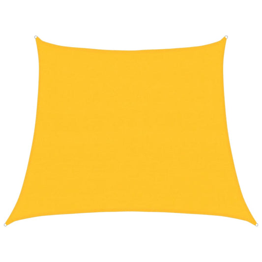 311599 vidaXL Sunshade Sail 160 g/m² Yellow 3/4x3 m HDPE