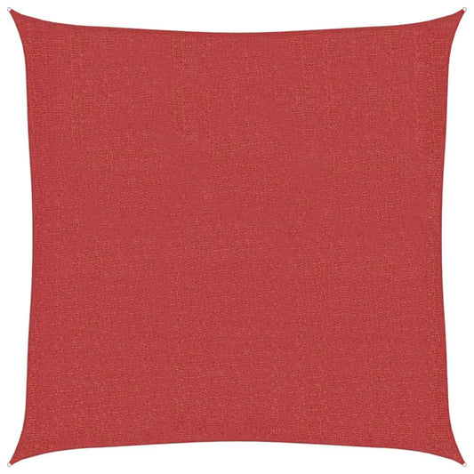 vidaXL Sunshade Sail 160 g/m² Red 2.5x2.5 m HDPE