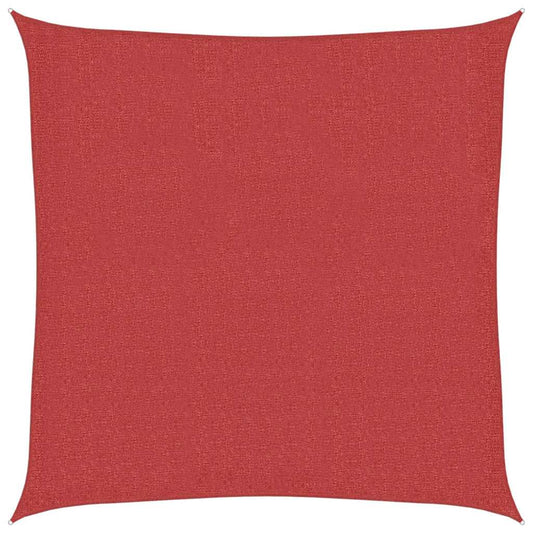 vidaXL Sunshade Sail 160 g/m² Red 3.6x3.6 m HDPE
