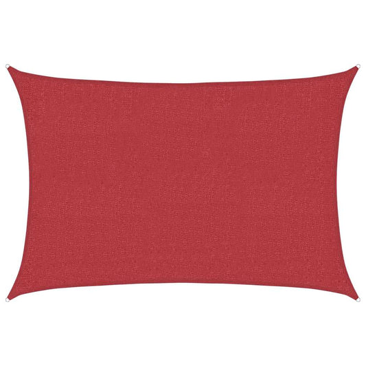 311611 vidaXL Sunshade Sail 160 g/m² Red 2x2,5 m HDPE