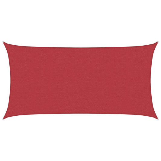 311613 vidaXL Sunshade Sail 160 g/m² Red 2x3,5 m HDPE