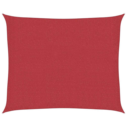 311617 vidaXL Sunshade Sail 160 g/m² Red 2,5x3 m HDPE