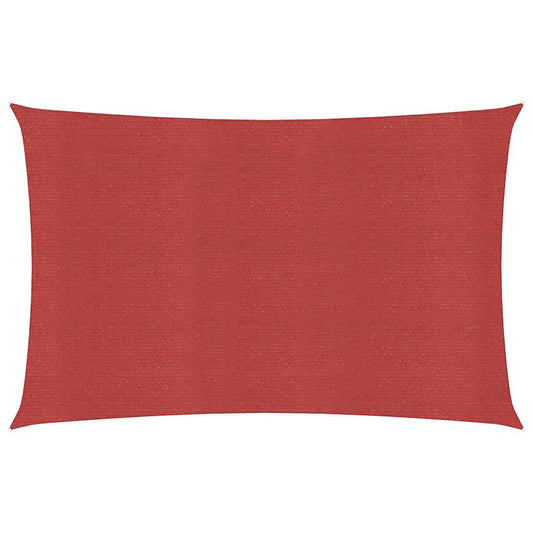 vidaXL Sunshade Sail 160 g/m² Red 2.5x5 m HDPE
