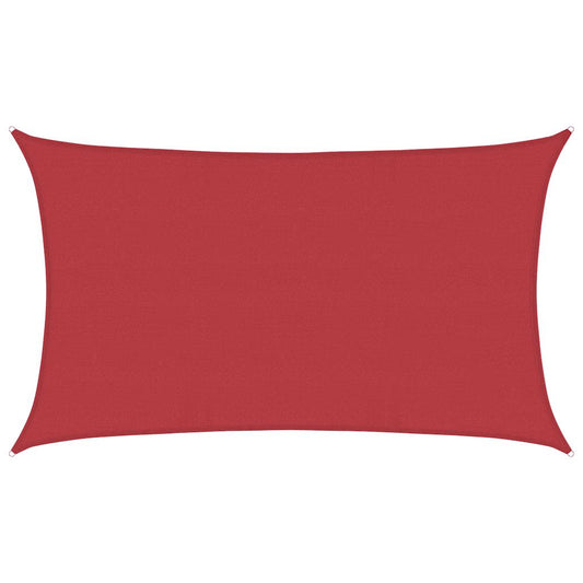 vidaXL Sunshade Sail 160 g/m² Red 5x8 m HDPE