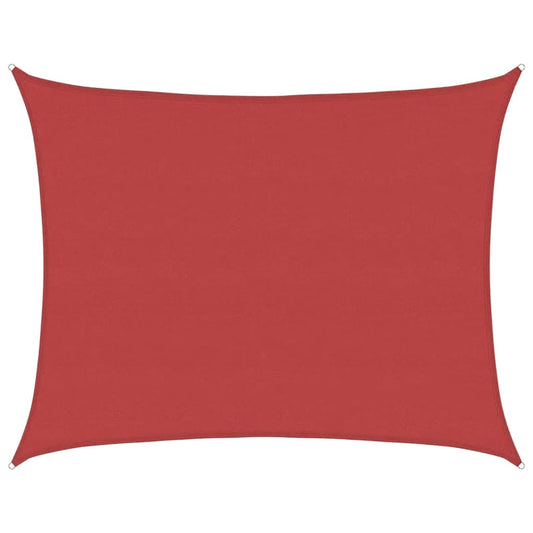 311634 vidaXL Sunshade Sail 160 g/m² Red 6x7 m HDPE