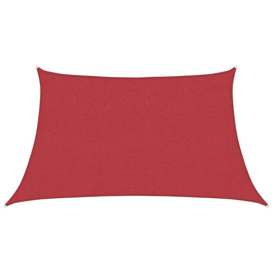 vidaXL Sunshade Sail 160 g/m² Red 3/4x2 m HDPE