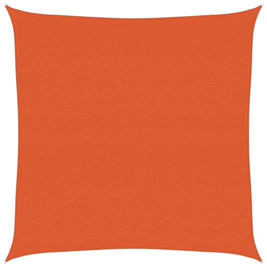vidaXL Sunshade Sail 160 g/m² Square Orange 7x7 m HDPE