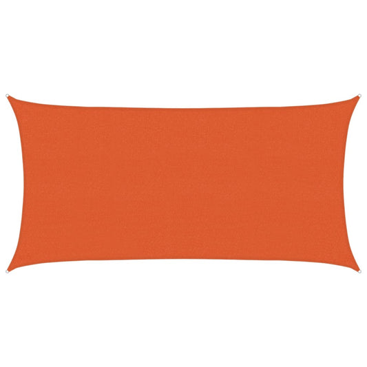 vidaXL Sunshade Sail 160 g/m² Orange 2x3.5 m HDPE