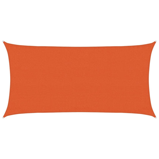 vidaXL Sunshade Sail 160 g/m² Rectangular Orange 3x6 m HDPE