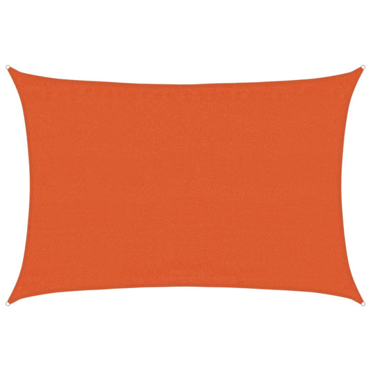 vidaXL Sunshade Sail 160 g/m² Orange 3.5x4.5 m HDPE