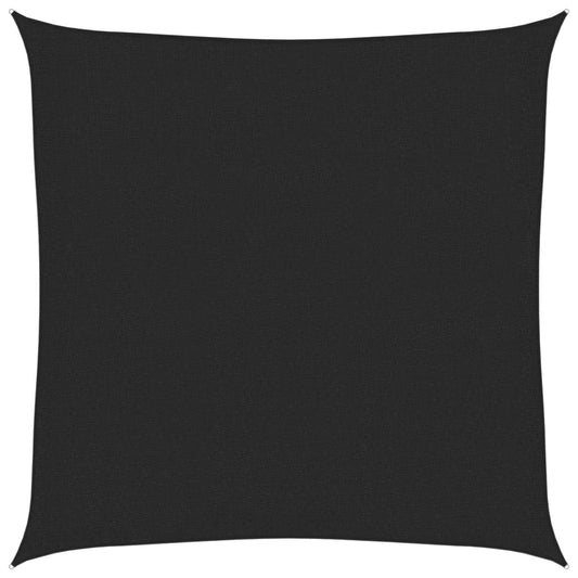 vidaXL Sunshade Sail 160 g/m² Black 2x2 m HDPE
