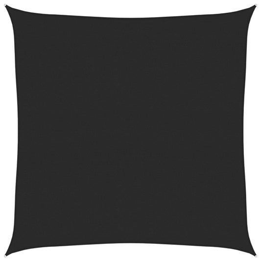 vidaXL Sunshade Sail 160 g/m² Black 5x5 m HDPE