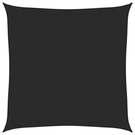 vidaXL Sunshade Sail 160 g/m² Black 7x7 m HDPE