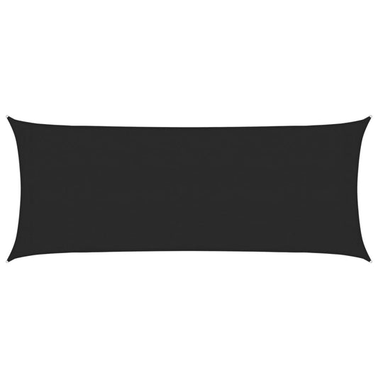 vidaXL Sunshade Sail 160 g/m² Black 2x5 m HDPE