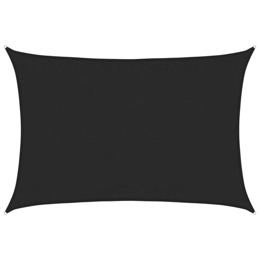 vidaXL Sunshade Sail 160 g/m² Black 3.5x4.5 m HDPE