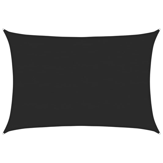 vidaXL Sunshade Sail 160 g/m² Black 5x7 m HDPE