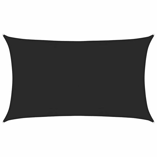 vidaXL Sunshade Sail 160 g/m² Black 5x8 m HDPE