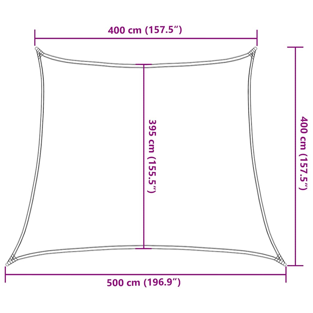 vidaXL Sunshade Sail 160 g/m² Trapezium Black 4/5x4 m HDPE