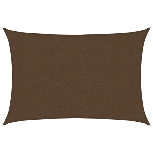 vidaXL Sunshade Sail 160 g/m² Brown 3x4.5 m HDPE