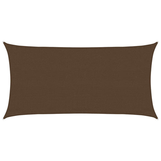 vidaXL Sunshade Sail 160 g/m² Brown 3x6 m HDPE