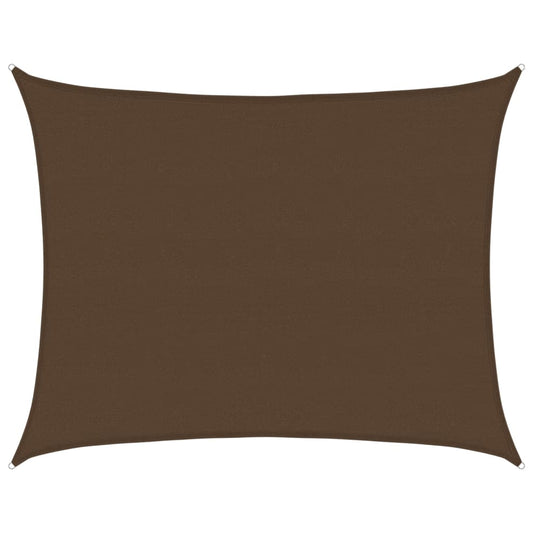 vidaXL Sunshade Sail 160 g/m² Brown 6x7 m HDPE
