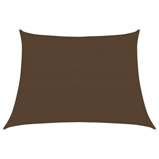 vidaXL Sunshade Sail 160 g/m² Brown 4/5x3 m HDPE