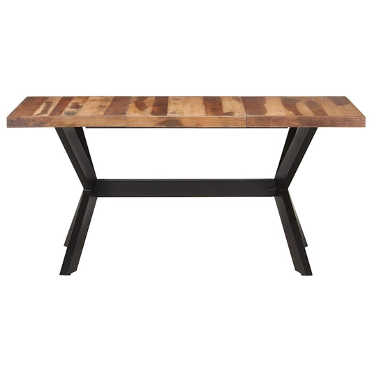 321547 vidaXL Dining Table 160x80x75 cm Solid Wood with Honey Finish