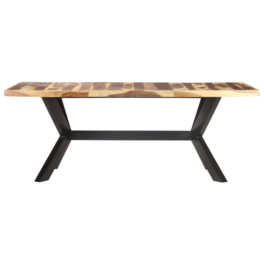 321549 vidaXL Dining Table 200x100x75 cm Solid Wood with Honey Finish