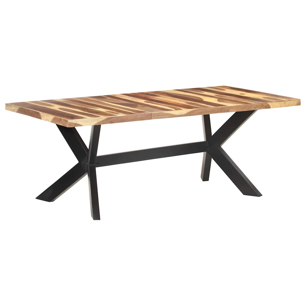 321549 vidaXL Dining Table 200x100x75 cm Solid Wood with Honey Finish