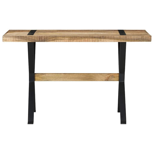321604 vidaXL Dining Table 120x60x76 cm Rough Mango Wood