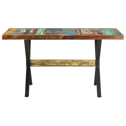 321607 vidaXL Dining Table 140x70x76 cm Solid Reclaimed Wood