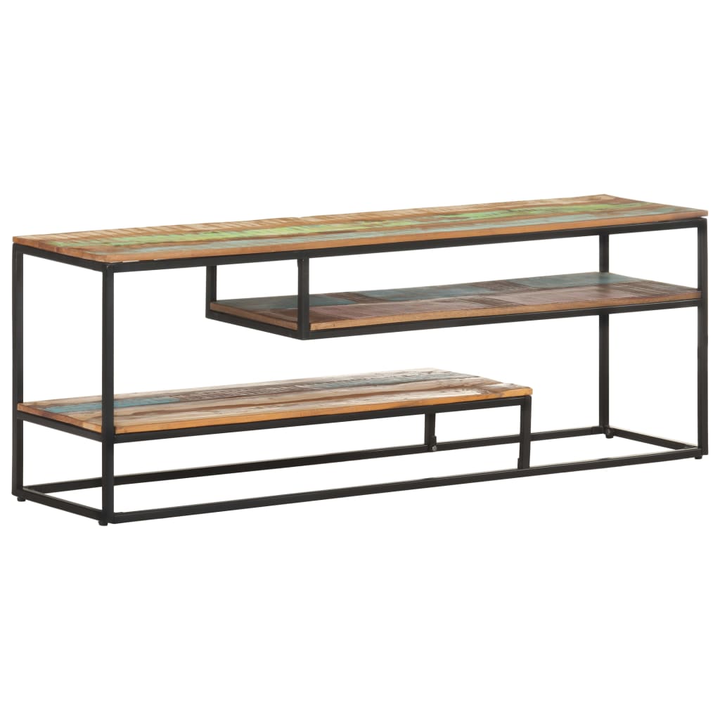 vidaXL TV Cabinet 130x30x45 cm Solid Reclaimed Wood