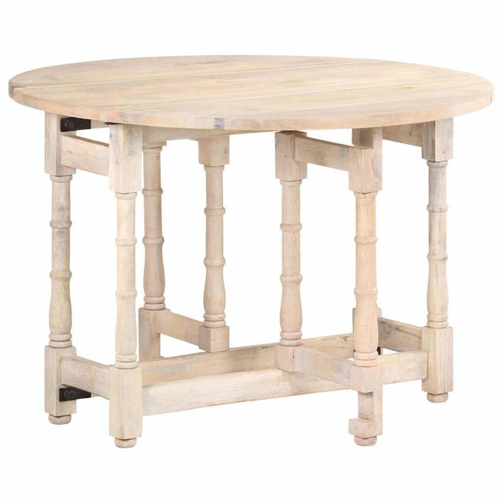 321700 vidaXL Dining Table Round 110x76 cm Solid Mango Wood