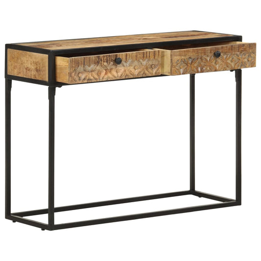 321713 vidaXL Console Table 100x35x75 cm Solid Mango Wood
