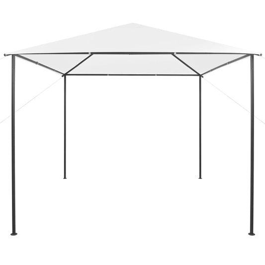 vidaXL Gazebo | White | Steel, Oxford fabric | Large | UV-resistant materials