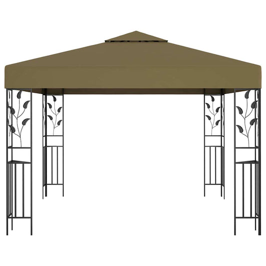 vidaXL Gazebo 3x3 m Taupe 180 g/m²