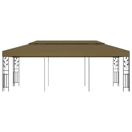 vidaXL Gazebo 6x3 m Taupe 180 g/m²