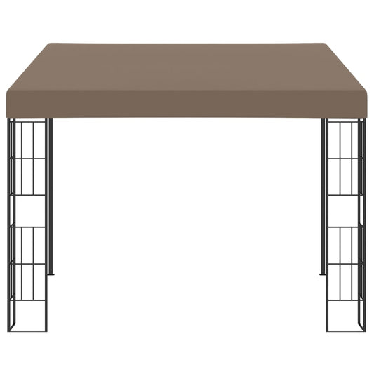 vidaXL Wall-mounted Gazebo 3x3 m Taupe Fabric